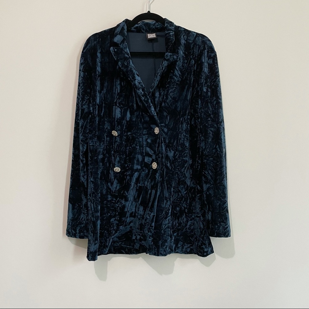 Velvet Jacket Pants Set